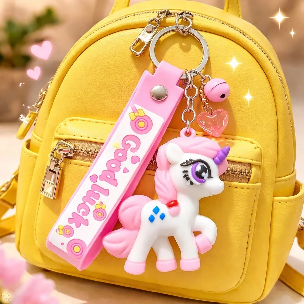 My Little Pony TWINKLESHINE Bag Charm Keychain Cute Pink Strap Charm accessory